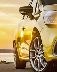 car-nose-closeup-sunset